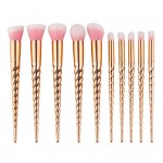 Pensule de Make-up 10 bucati Unicorn Rose Profesionale MKB20 - 92862 Pensule de Make-up 10 bucati Unicorn Rose Profesionale MKB20 - 92862
